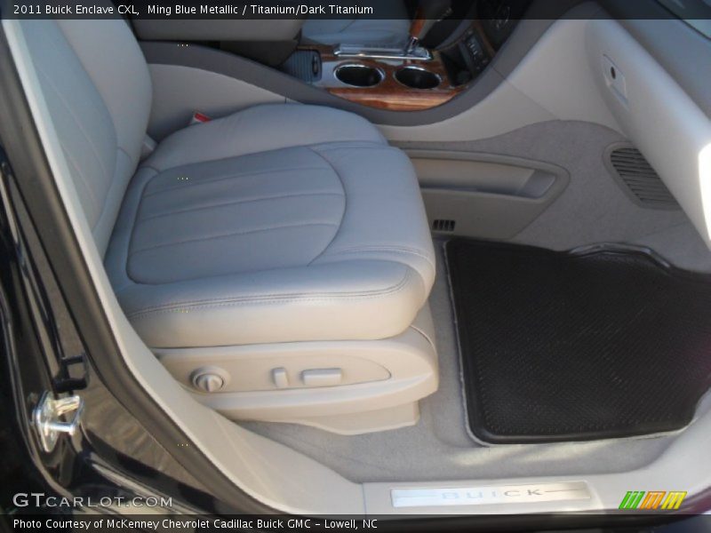 Ming Blue Metallic / Titanium/Dark Titanium 2011 Buick Enclave CXL