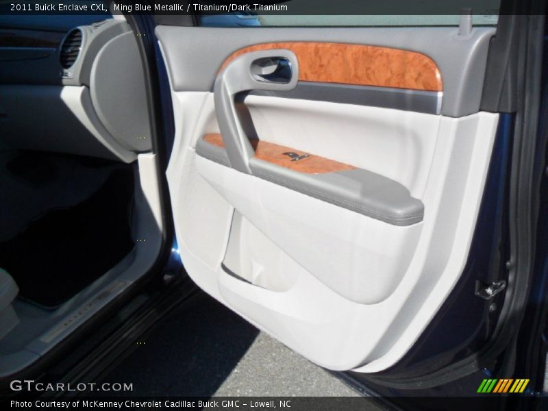 Ming Blue Metallic / Titanium/Dark Titanium 2011 Buick Enclave CXL