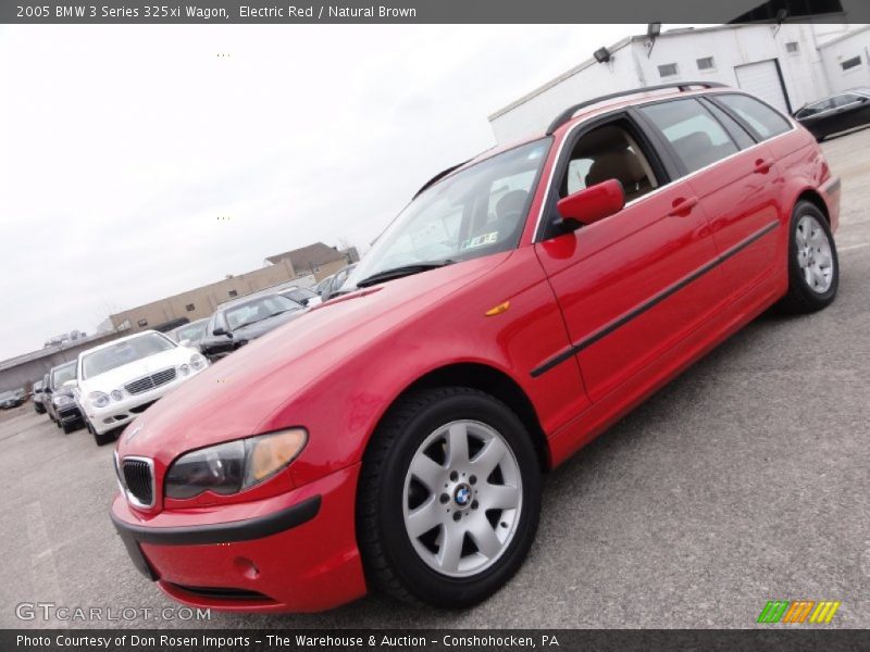 Electric Red / Natural Brown 2005 BMW 3 Series 325xi Wagon