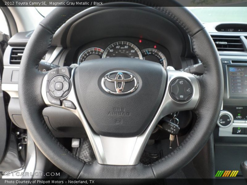 Magnetic Gray Metallic / Black 2012 Toyota Camry SE