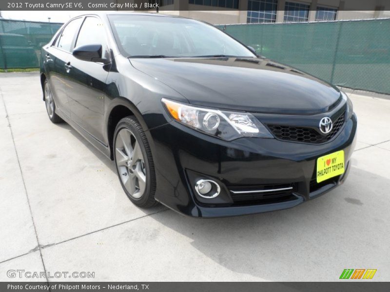 Cosmic Gray Mica / Black 2012 Toyota Camry SE V6