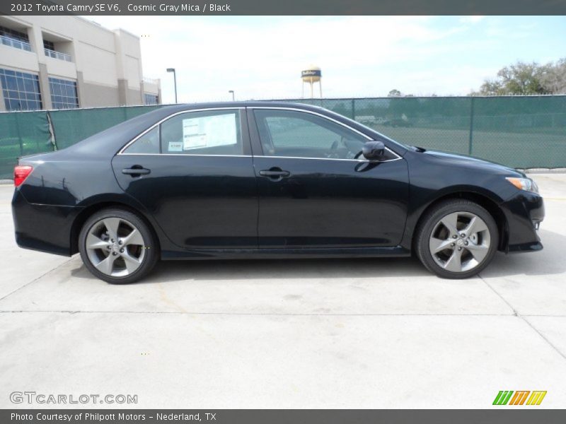 Cosmic Gray Mica / Black 2012 Toyota Camry SE V6