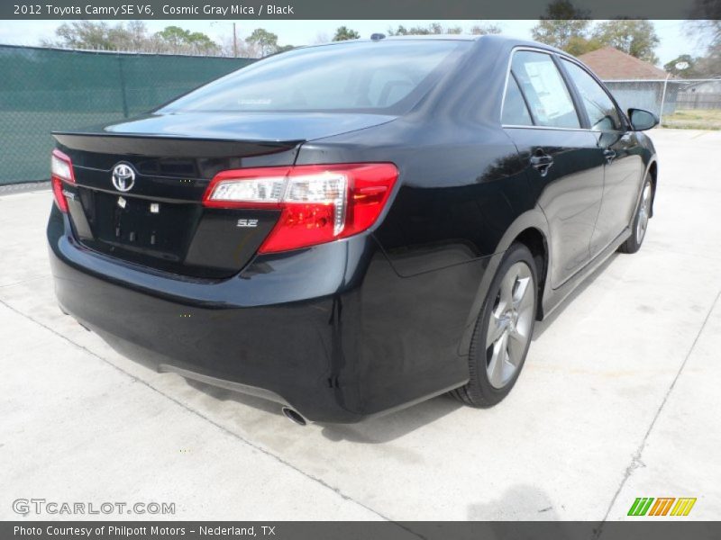 Cosmic Gray Mica / Black 2012 Toyota Camry SE V6