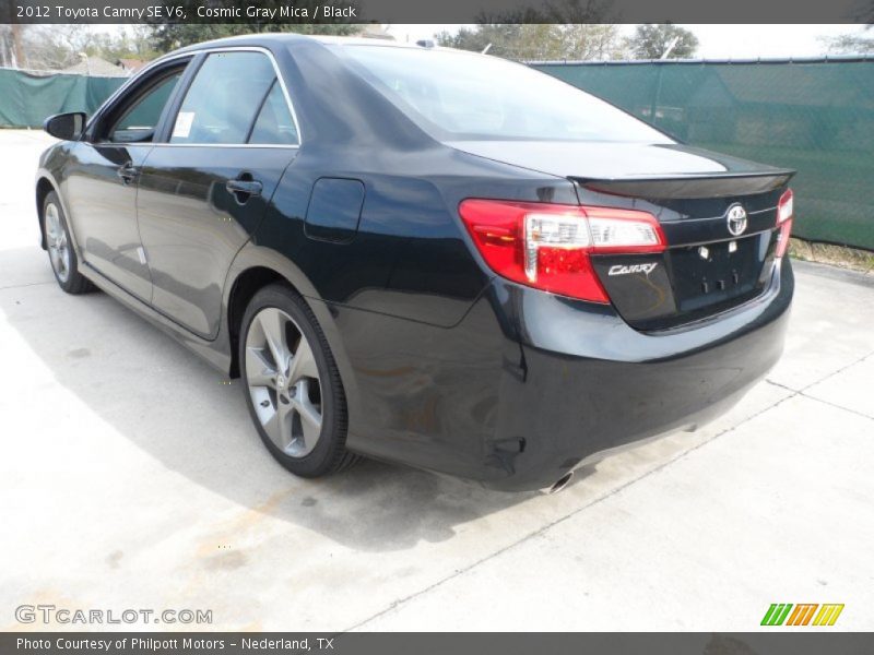Cosmic Gray Mica / Black 2012 Toyota Camry SE V6
