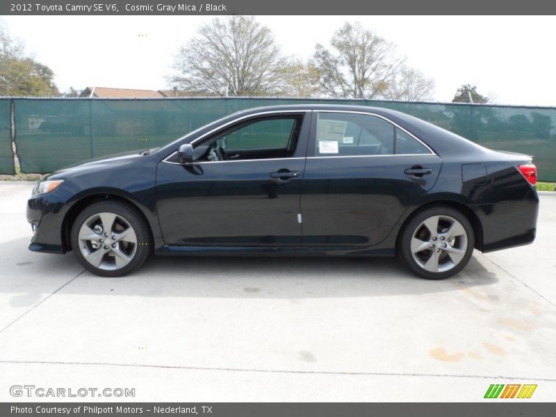 Cosmic Gray Mica / Black 2012 Toyota Camry SE V6