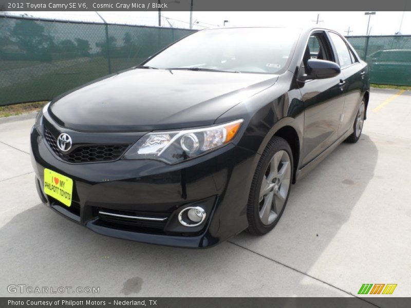 Cosmic Gray Mica / Black 2012 Toyota Camry SE V6