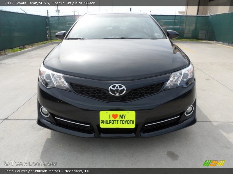 Cosmic Gray Mica / Black 2012 Toyota Camry SE V6