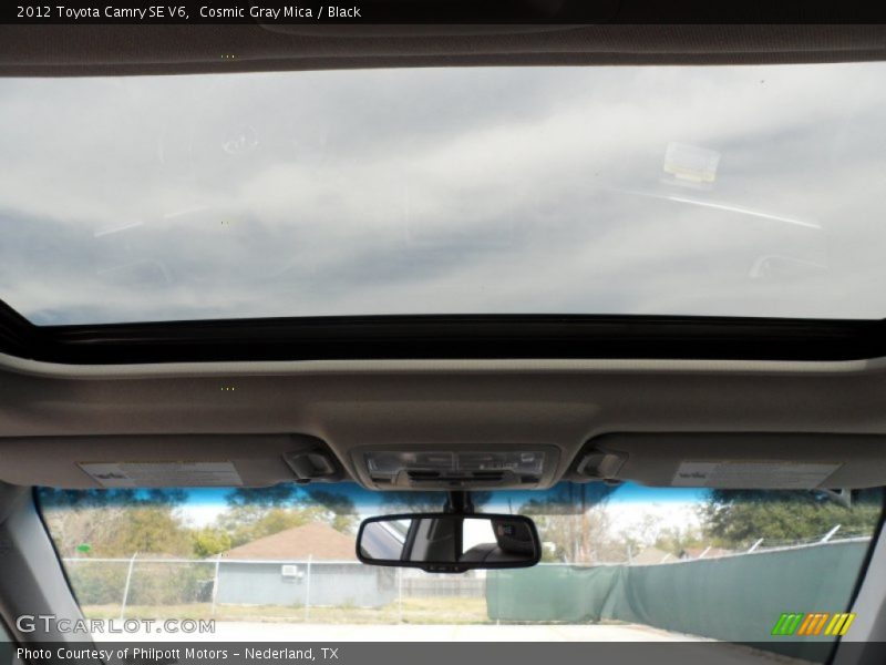 Cosmic Gray Mica / Black 2012 Toyota Camry SE V6