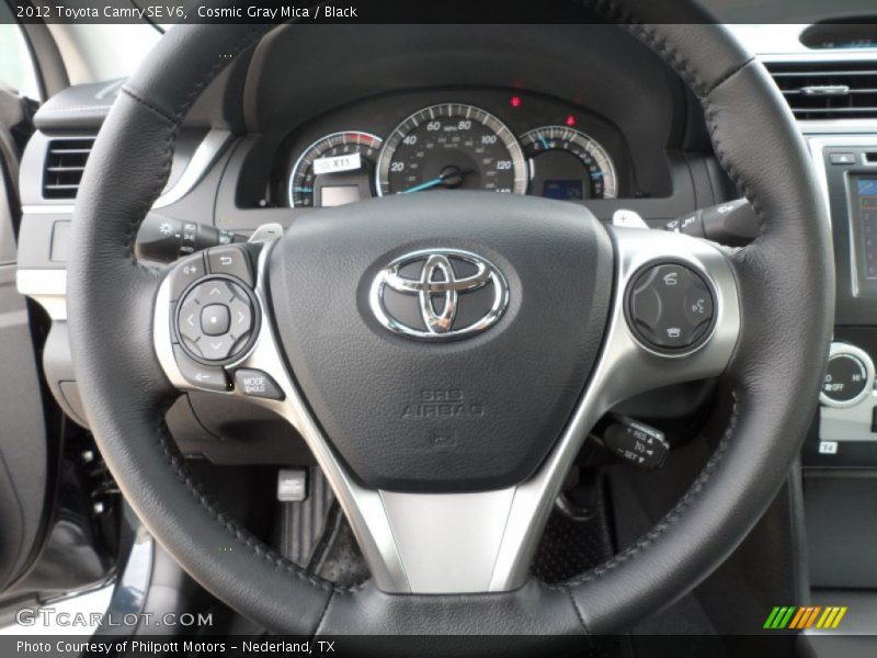 Cosmic Gray Mica / Black 2012 Toyota Camry SE V6