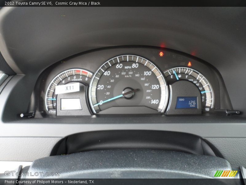 Cosmic Gray Mica / Black 2012 Toyota Camry SE V6