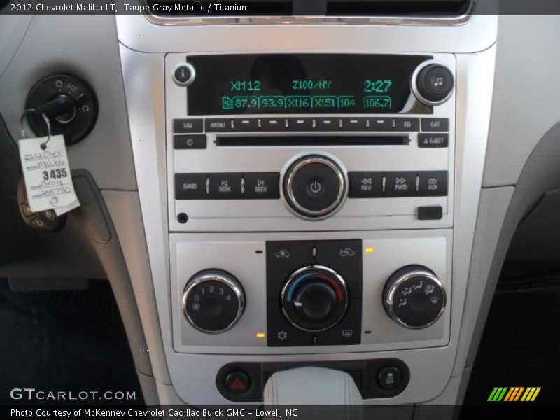 Taupe Gray Metallic / Titanium 2012 Chevrolet Malibu LT