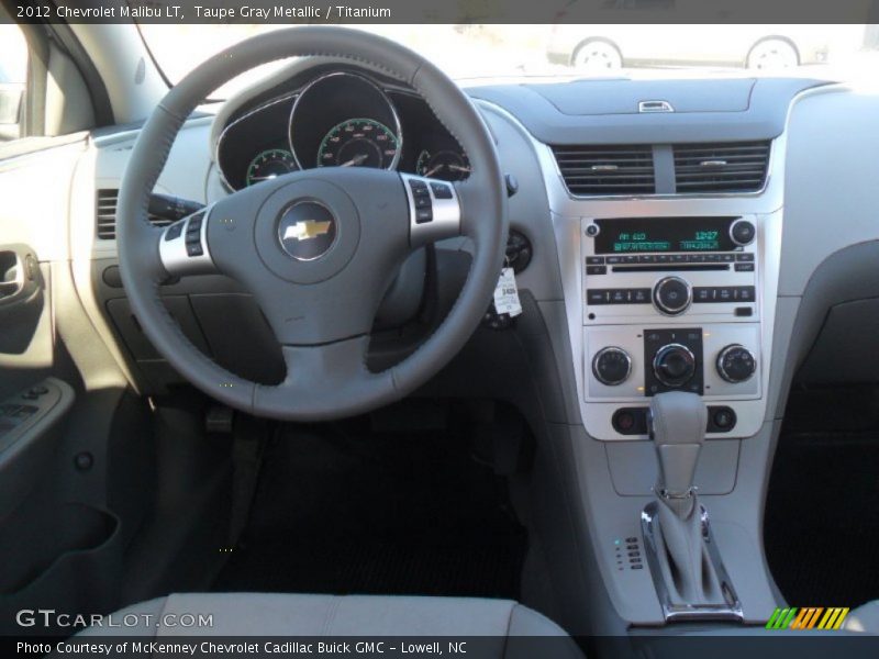 Taupe Gray Metallic / Titanium 2012 Chevrolet Malibu LT