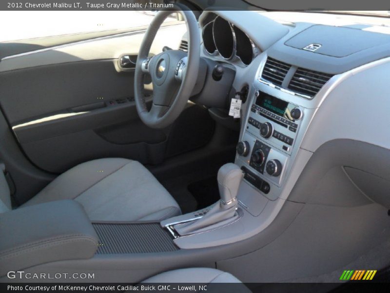 Taupe Gray Metallic / Titanium 2012 Chevrolet Malibu LT