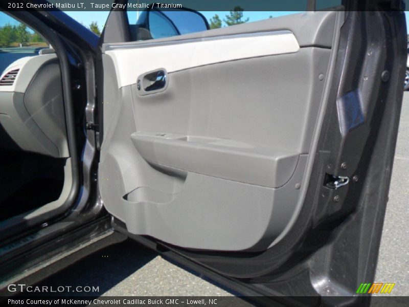Taupe Gray Metallic / Titanium 2012 Chevrolet Malibu LT