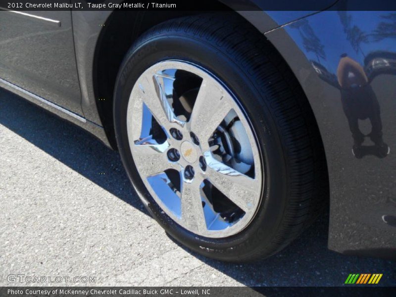 Taupe Gray Metallic / Titanium 2012 Chevrolet Malibu LT