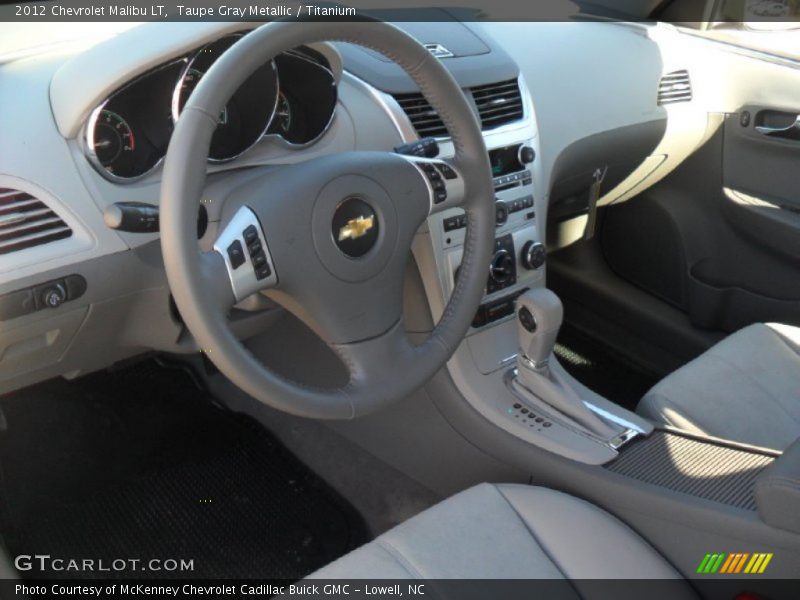 Taupe Gray Metallic / Titanium 2012 Chevrolet Malibu LT