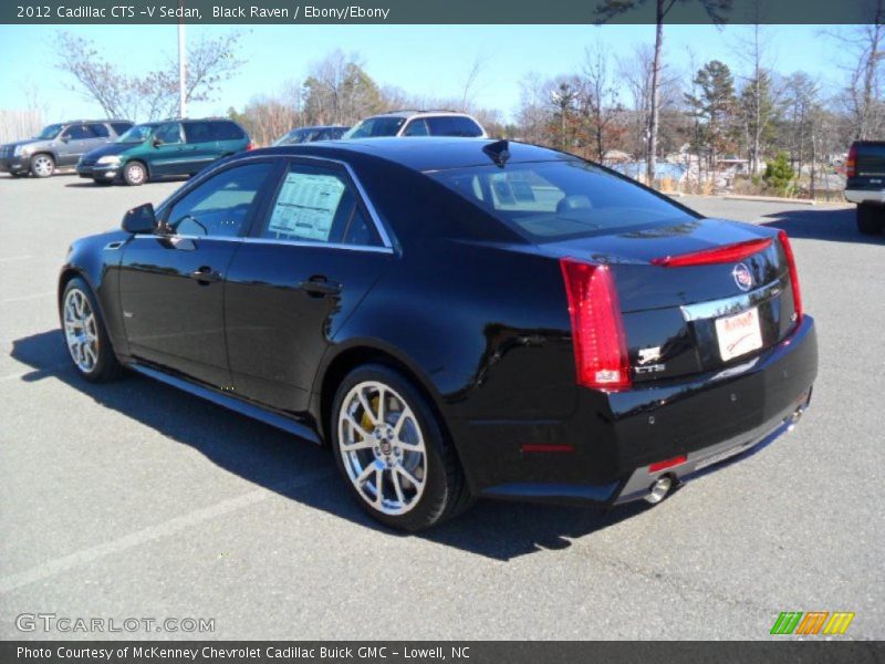 Black Raven / Ebony/Ebony 2012 Cadillac CTS -V Sedan