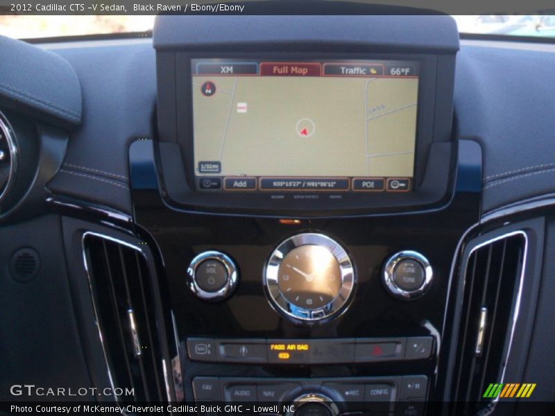 Black Raven / Ebony/Ebony 2012 Cadillac CTS -V Sedan