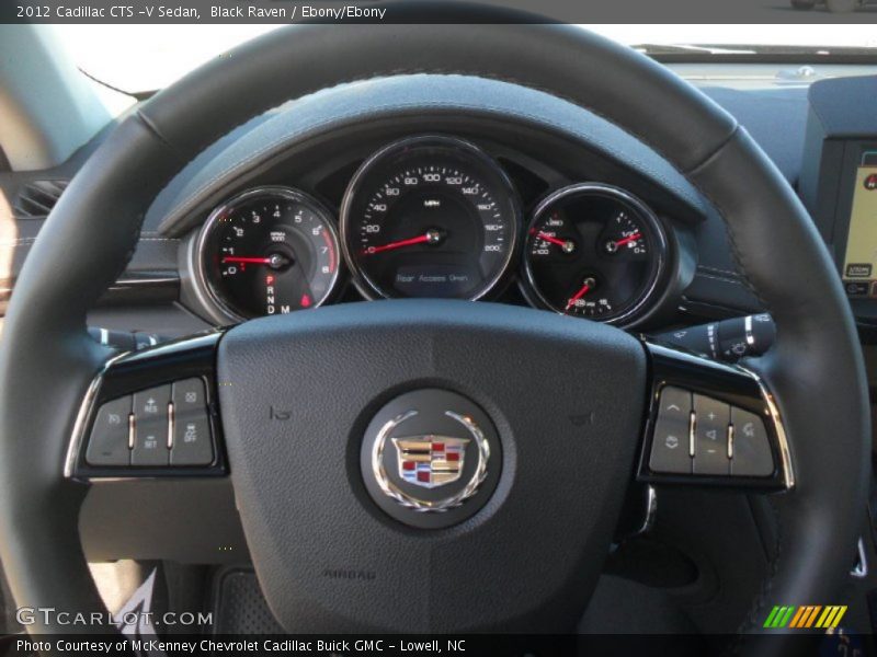 Black Raven / Ebony/Ebony 2012 Cadillac CTS -V Sedan