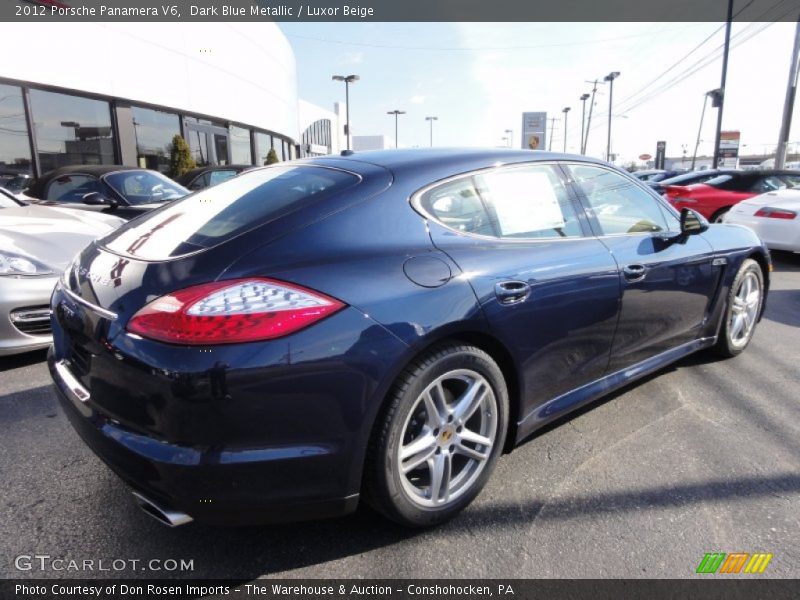 Dark Blue Metallic / Luxor Beige 2012 Porsche Panamera V6