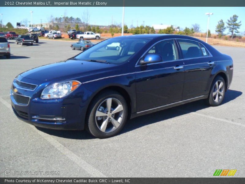 Imperial Blue Metallic / Ebony 2012 Chevrolet Malibu LT