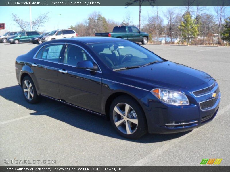 Imperial Blue Metallic / Ebony 2012 Chevrolet Malibu LT