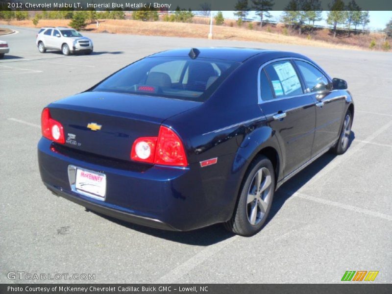 Imperial Blue Metallic / Ebony 2012 Chevrolet Malibu LT