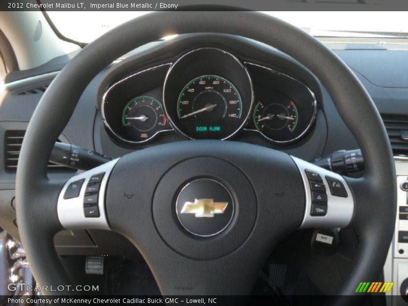 Imperial Blue Metallic / Ebony 2012 Chevrolet Malibu LT