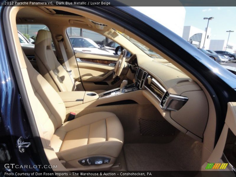 Dark Blue Metallic / Luxor Beige 2012 Porsche Panamera V6