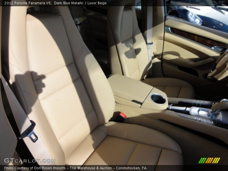 Dark Blue Metallic / Luxor Beige 2012 Porsche Panamera V6
