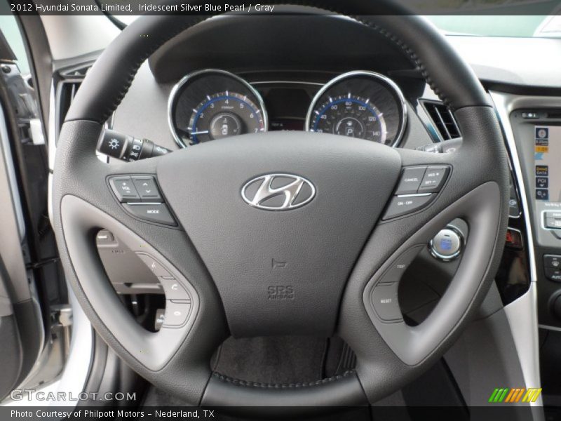 Iridescent Silver Blue Pearl / Gray 2012 Hyundai Sonata Limited