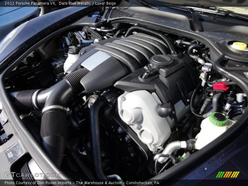 Dark Blue Metallic / Luxor Beige 2012 Porsche Panamera V6