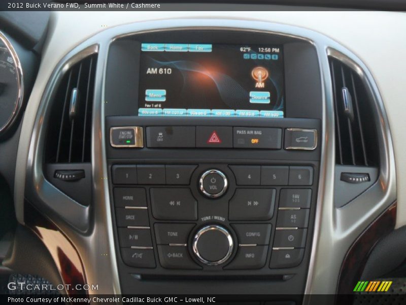 Summit White / Cashmere 2012 Buick Verano FWD