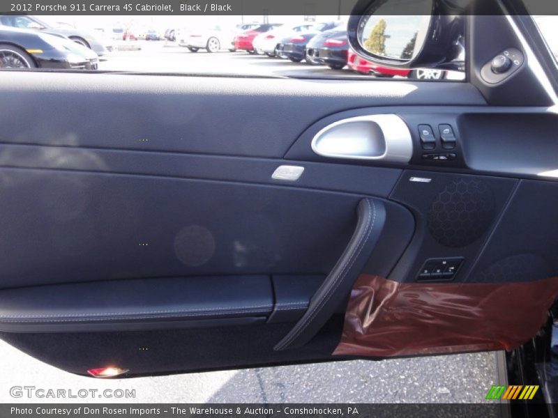 Black / Black 2012 Porsche 911 Carrera 4S Cabriolet