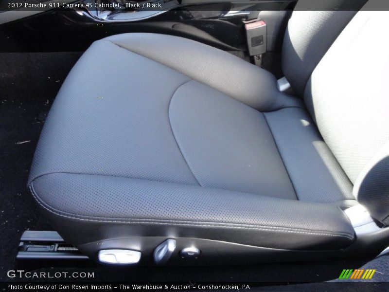 Black / Black 2012 Porsche 911 Carrera 4S Cabriolet