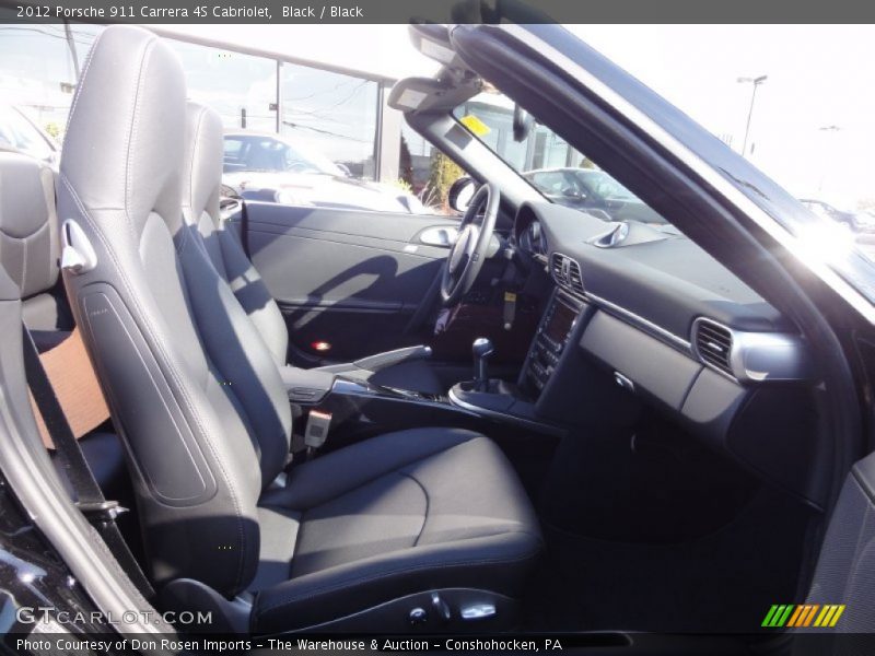 Black / Black 2012 Porsche 911 Carrera 4S Cabriolet