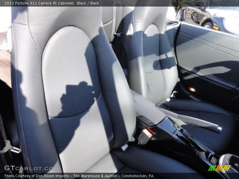 Black / Black 2012 Porsche 911 Carrera 4S Cabriolet