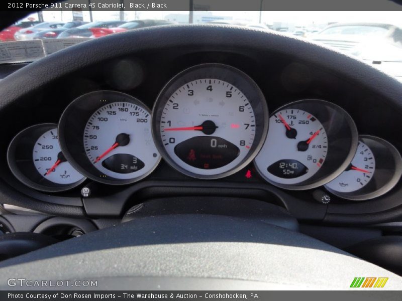  2012 911 Carrera 4S Cabriolet Carrera 4S Cabriolet Gauges