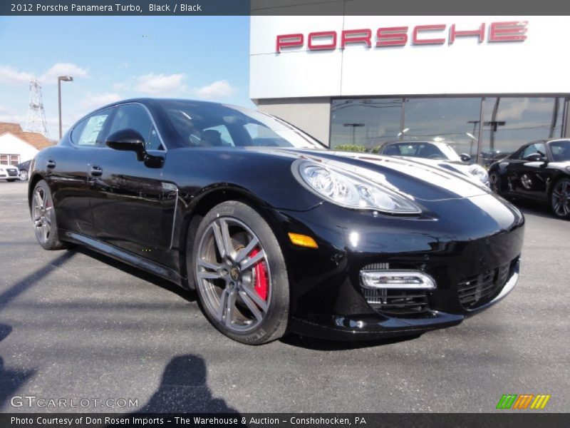 Black / Black 2012 Porsche Panamera Turbo