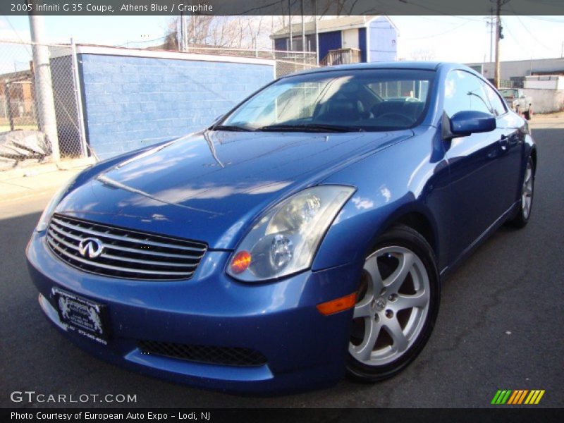 Athens Blue / Graphite 2005 Infiniti G 35 Coupe