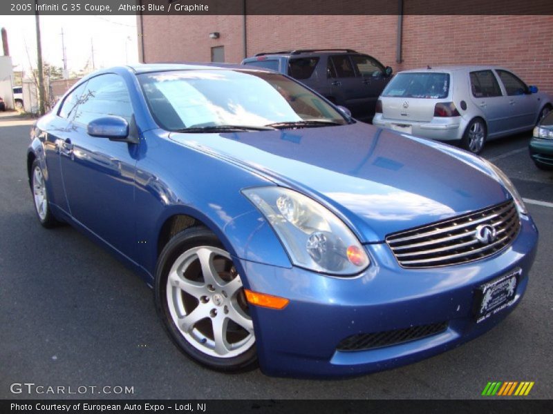 Athens Blue / Graphite 2005 Infiniti G 35 Coupe