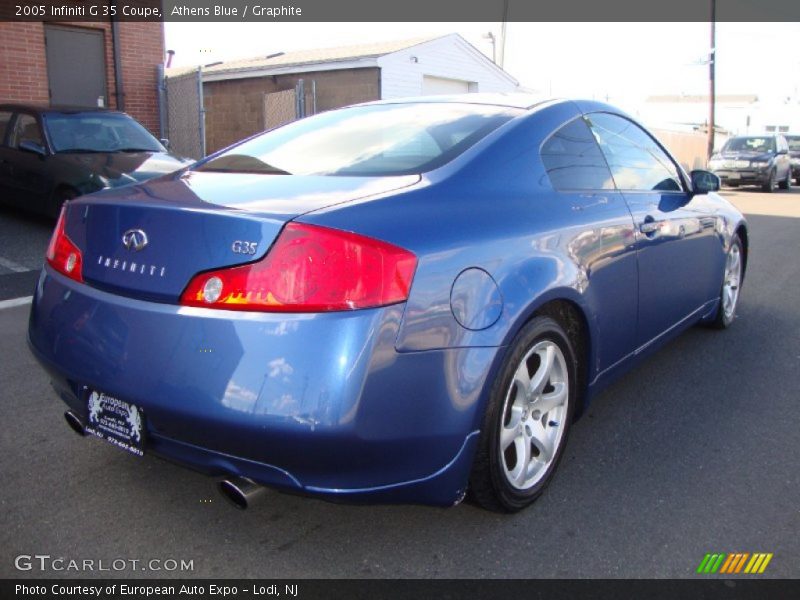 Athens Blue / Graphite 2005 Infiniti G 35 Coupe
