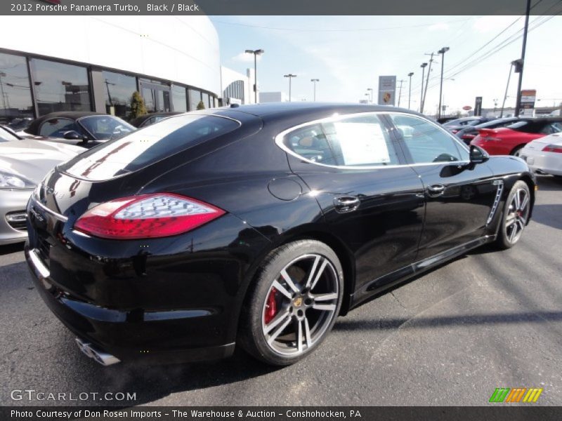 Black / Black 2012 Porsche Panamera Turbo