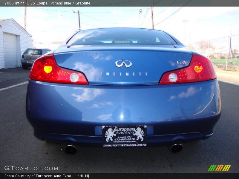 Athens Blue / Graphite 2005 Infiniti G 35 Coupe