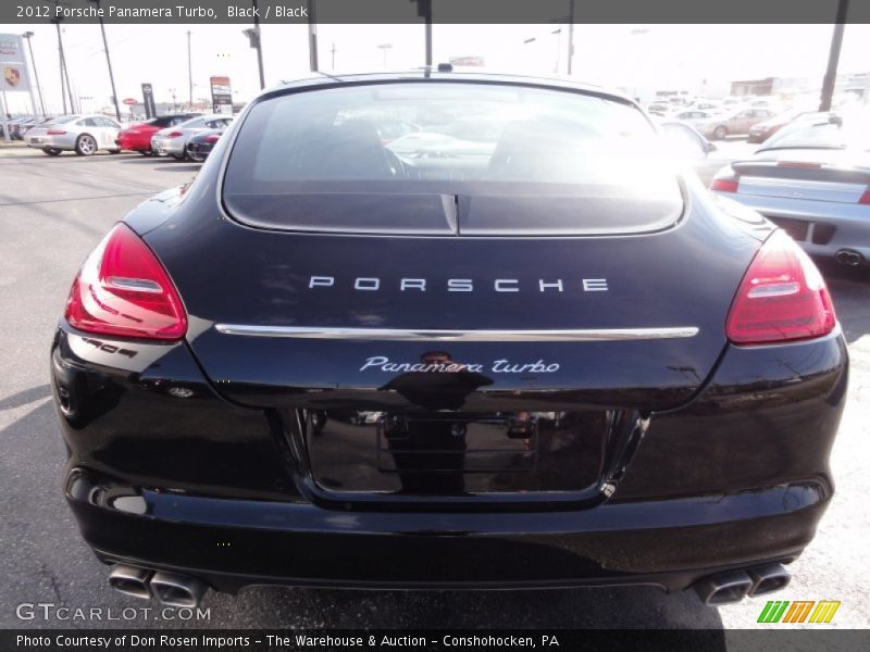 Black / Black 2012 Porsche Panamera Turbo