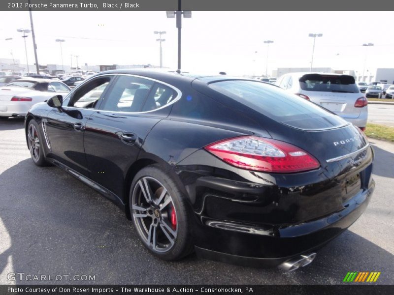 Black / Black 2012 Porsche Panamera Turbo