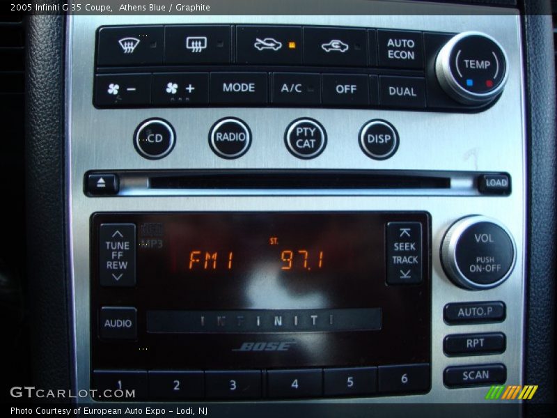 Athens Blue / Graphite 2005 Infiniti G 35 Coupe