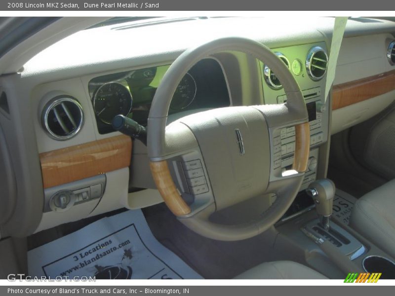 Dune Pearl Metallic / Sand 2008 Lincoln MKZ Sedan