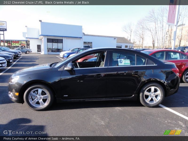Black Granite Metallic / Jet Black 2012 Chevrolet Cruze LT/RS