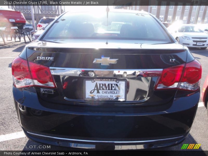 Black Granite Metallic / Jet Black 2012 Chevrolet Cruze LT/RS